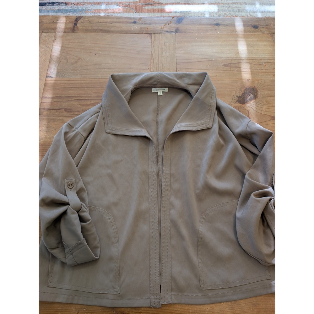 MAX STUDIO WOMEN CASUAL LOUNGE BEIGE JACKET Medium WORK OFFICE